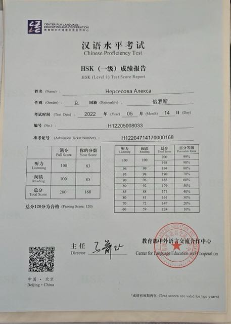 HSK 1